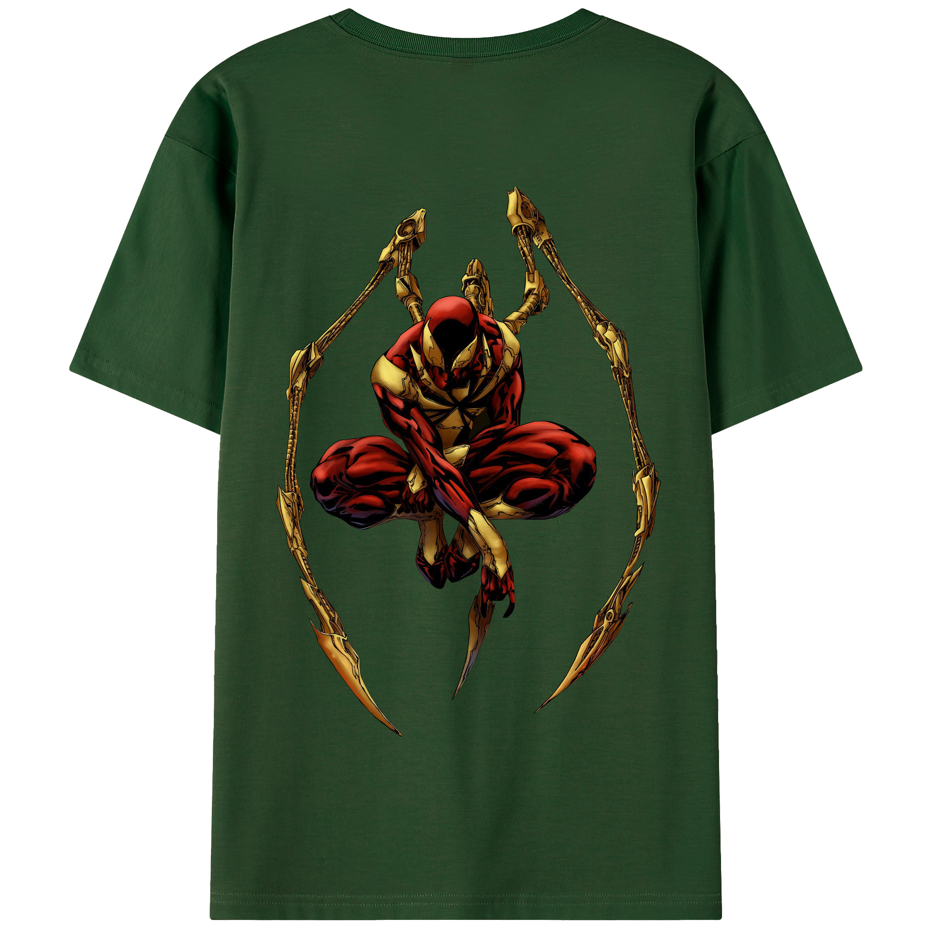 （画像用） Spider Man スパイダーマン 綿100％半袖Tシャツ（背面プリント）